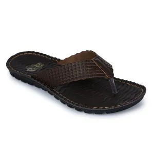 A-HA Brown Casual Slippers For Men 2137-11 By Liberty
