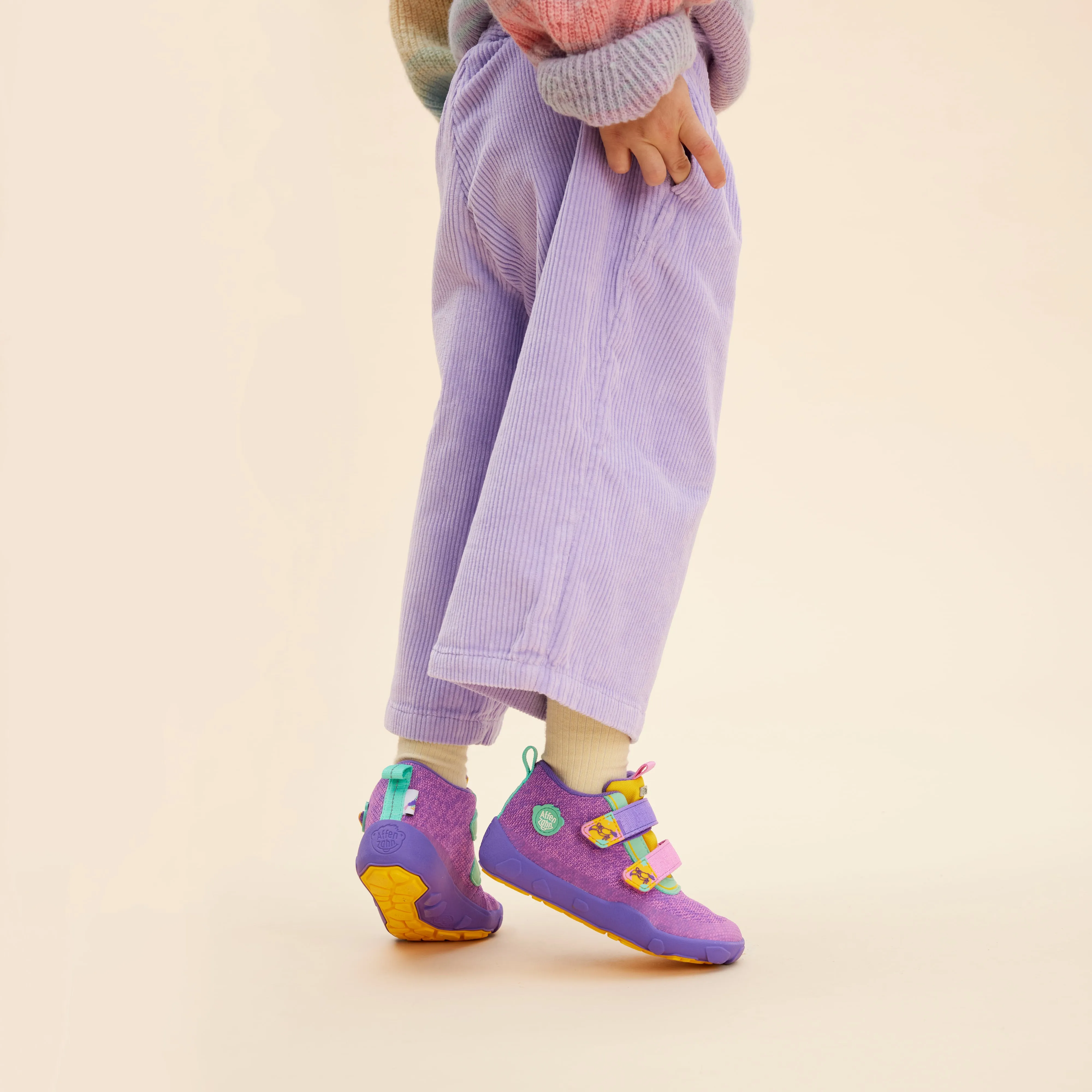 Affenzahn Low Boot Knit Happy  Creative Toucan