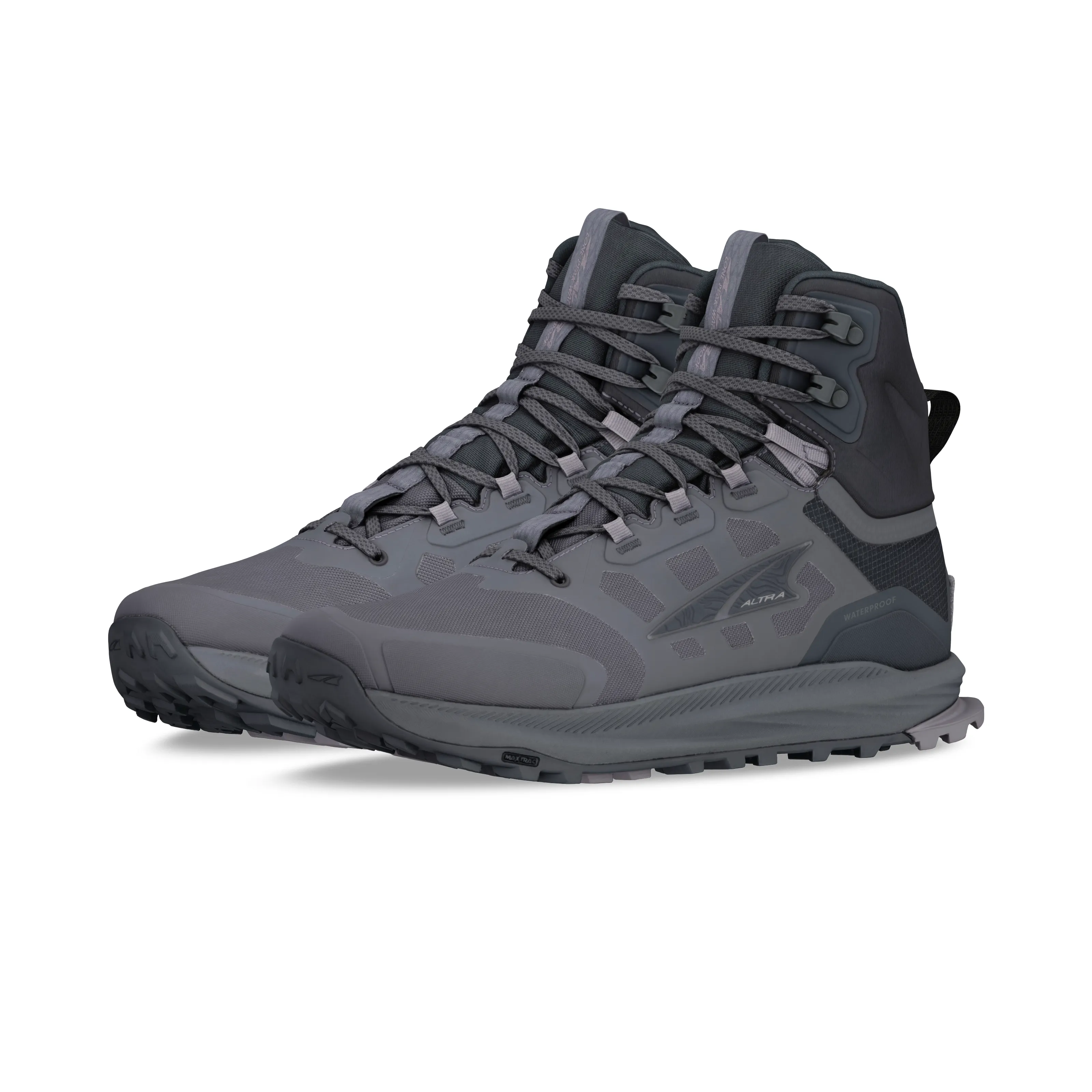 Altra Lone Peak 9 Waterproof Mid Mens  Black/Gray