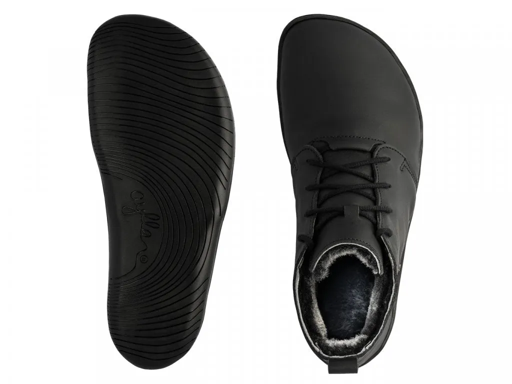 Aylla Tiksi Winter Mens  Lder  Black