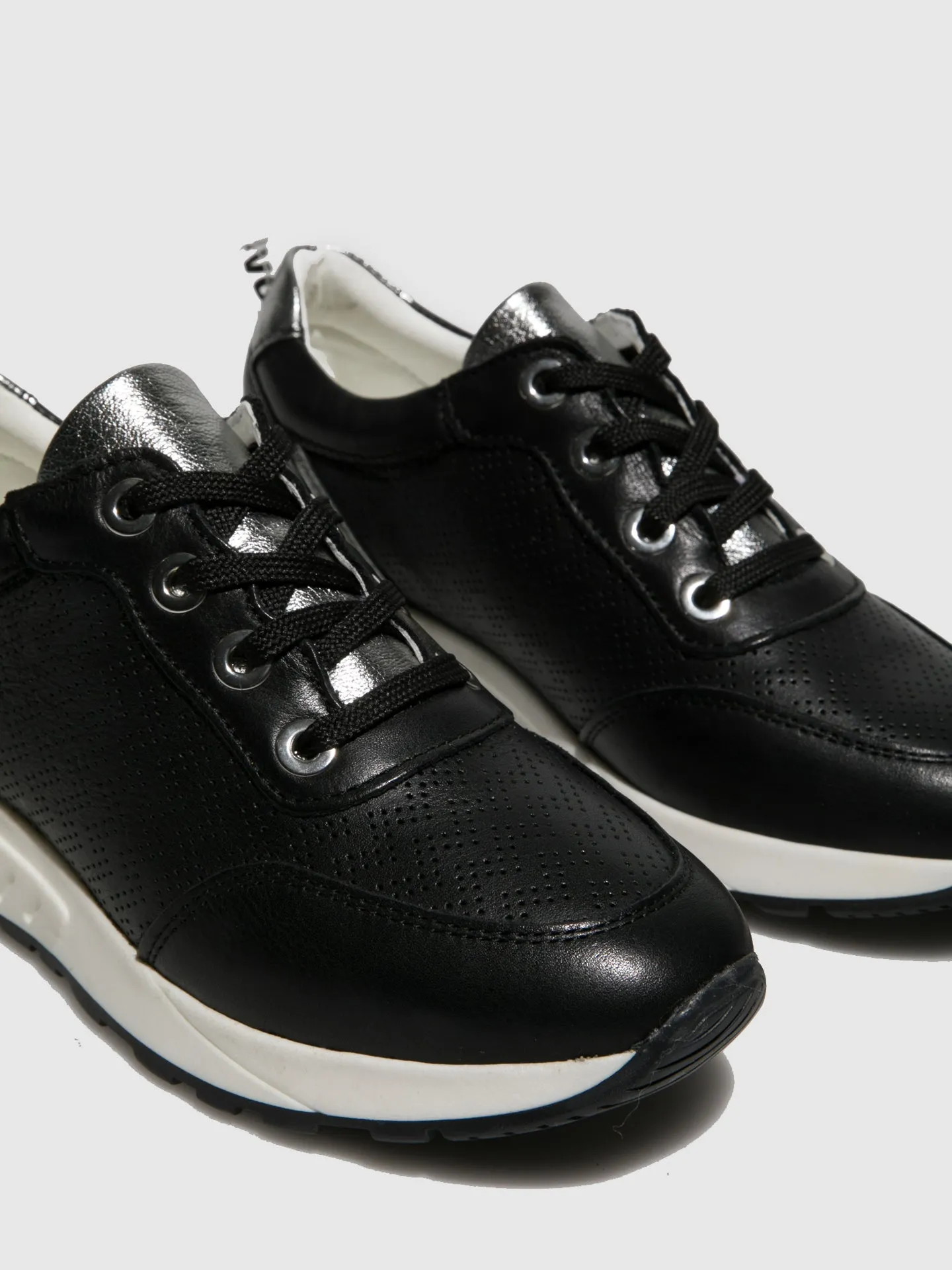 Black Lace-up Trainers