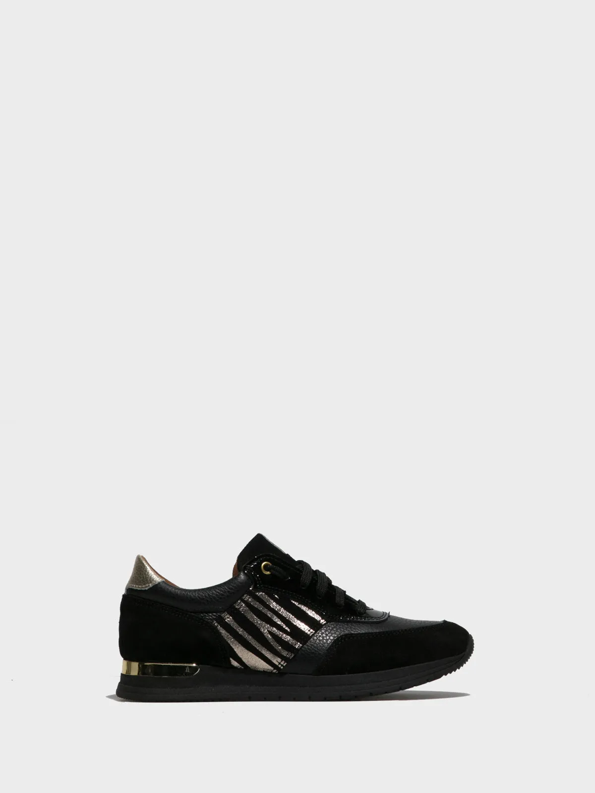Black Lace-up Trainers