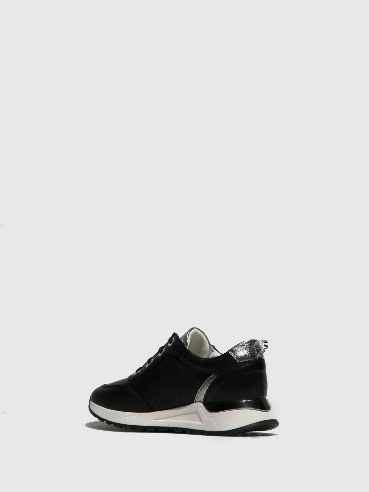 Black Lace-up Trainers