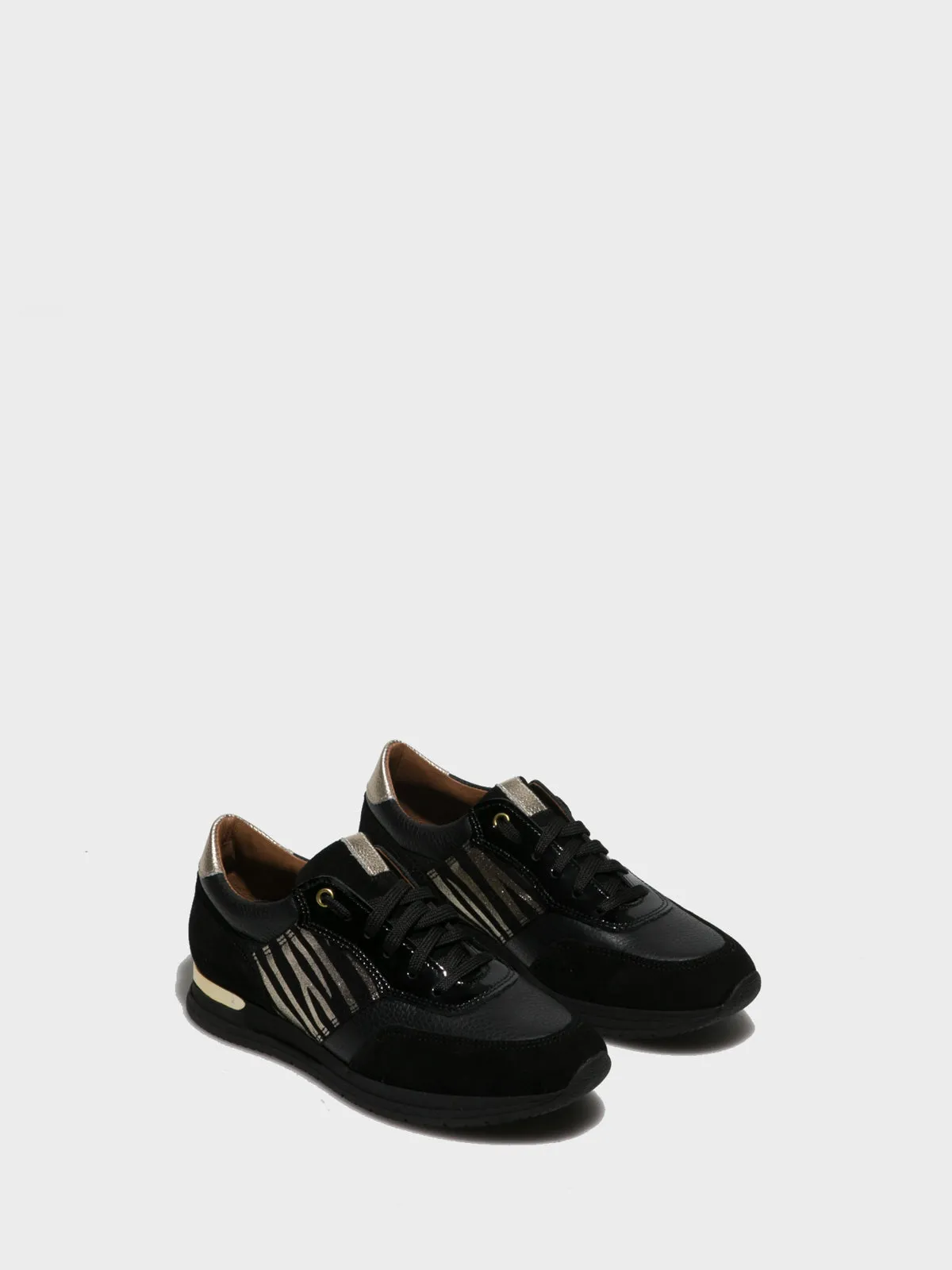 Black Lace-up Trainers