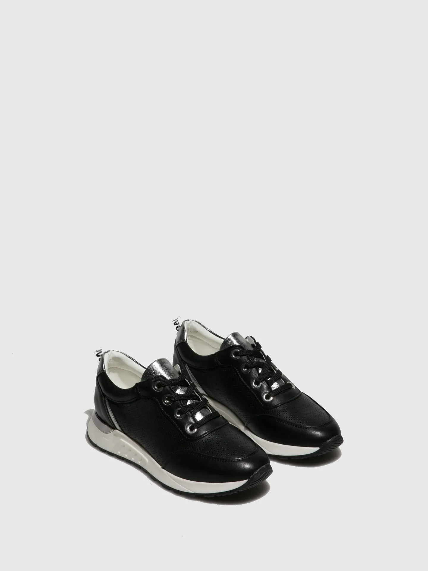 Black Lace-up Trainers