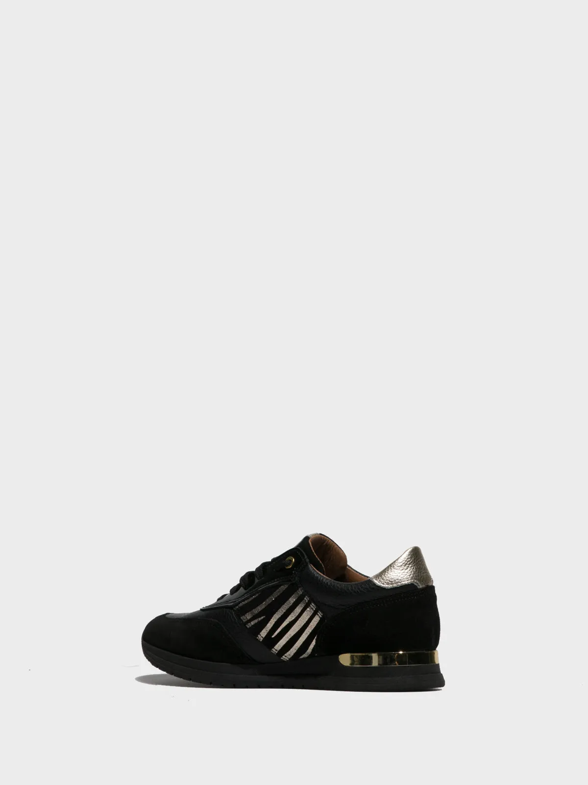 Black Lace-up Trainers