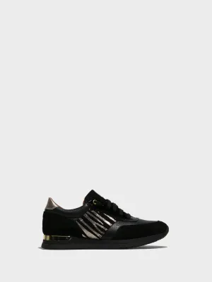 Black Lace-up Trainers