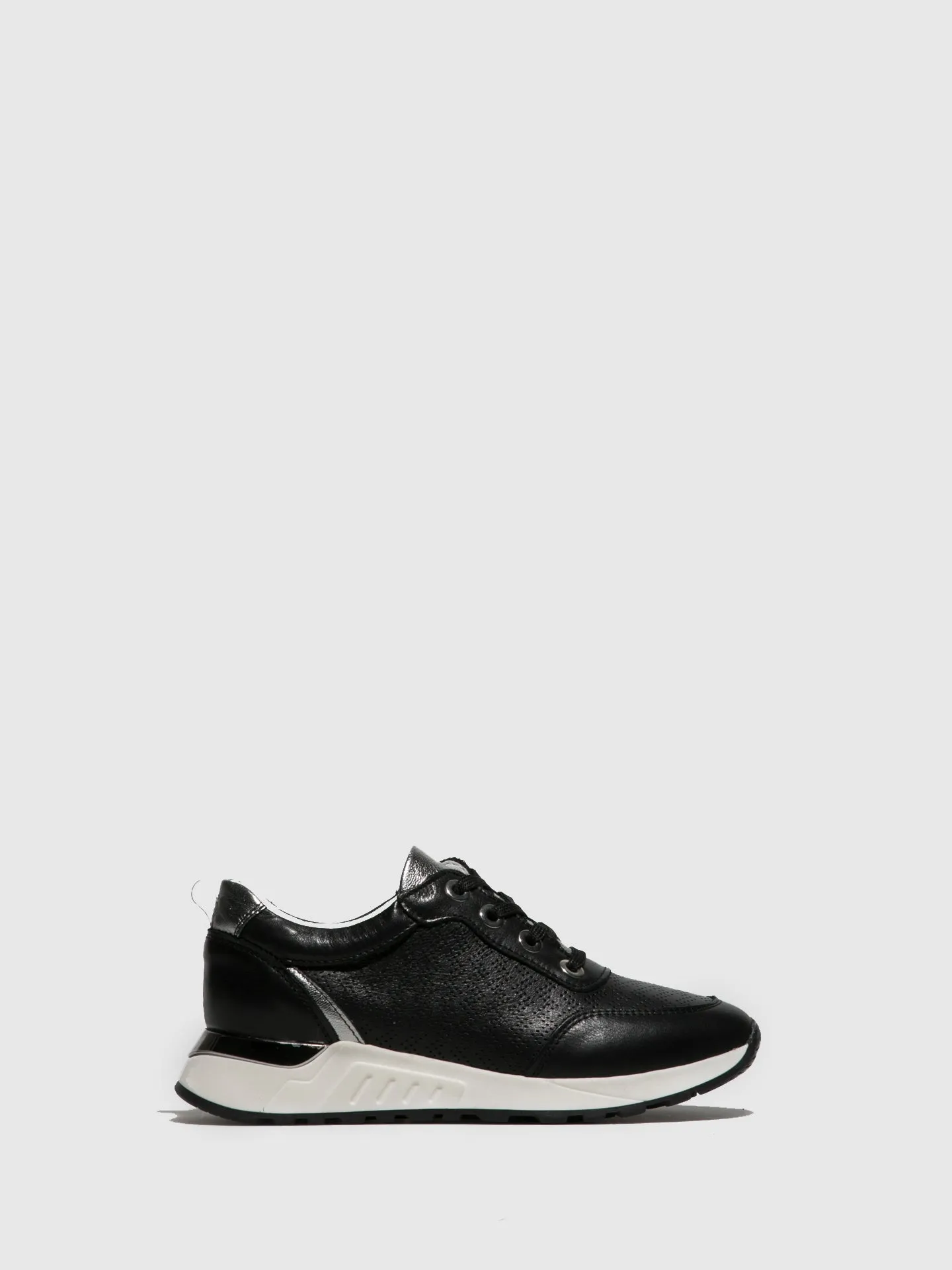 Black Lace-up Trainers