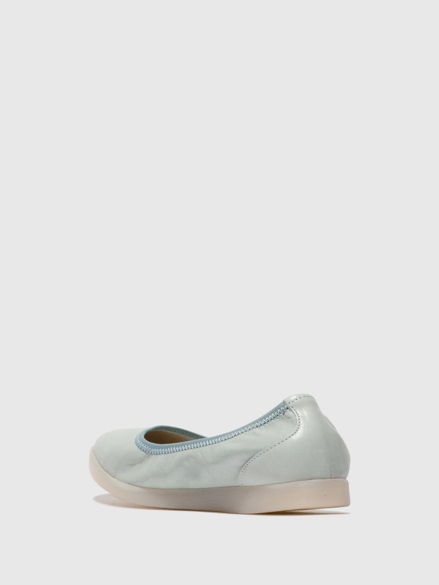 Blue Elasticated Ballerinas