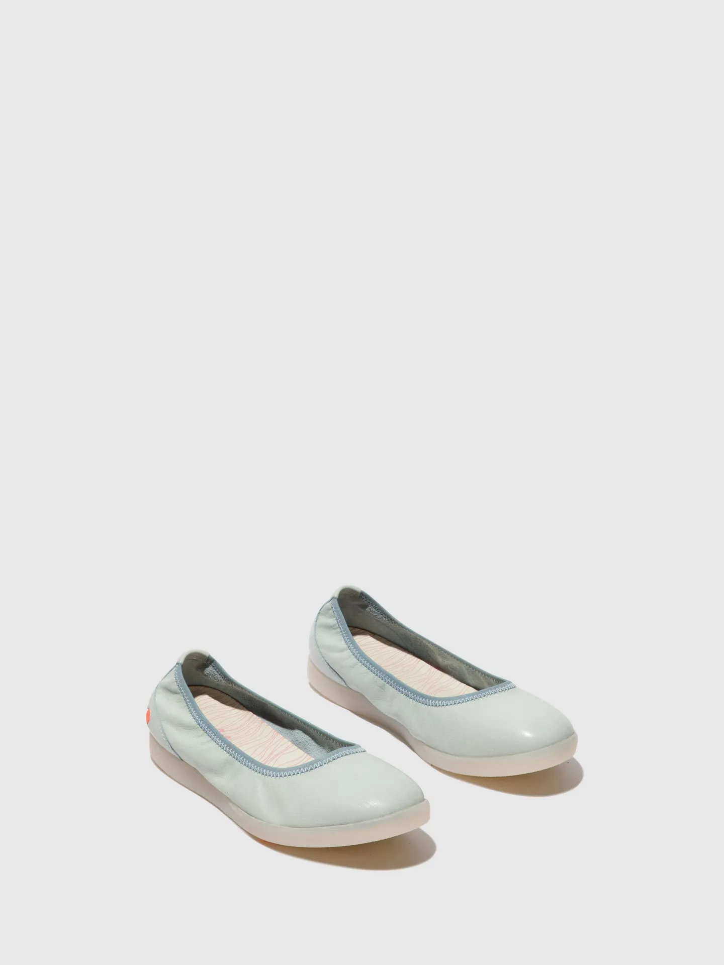Blue Elasticated Ballerinas