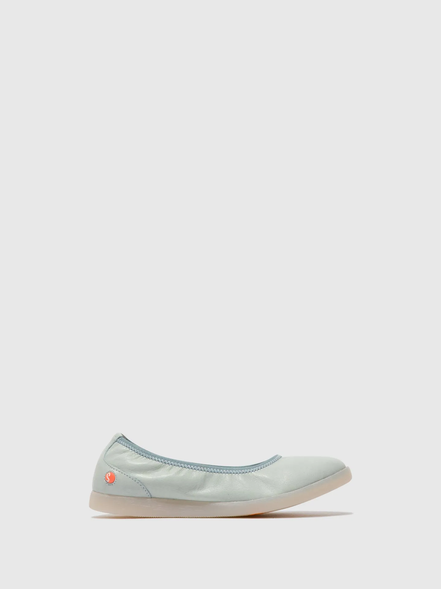 Blue Elasticated Ballerinas