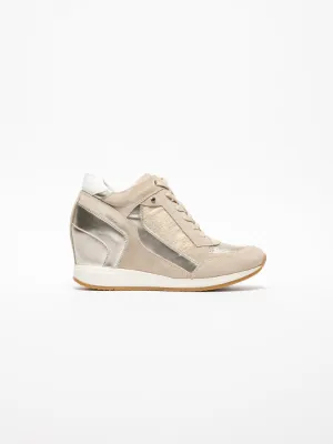 Brown Lace-up Trainers