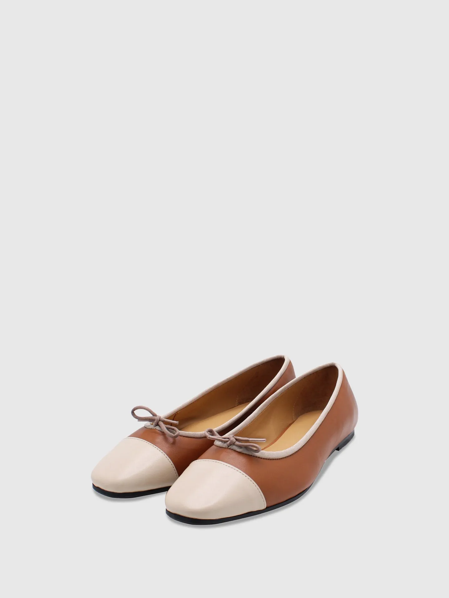 Camel Bow Ballerinas