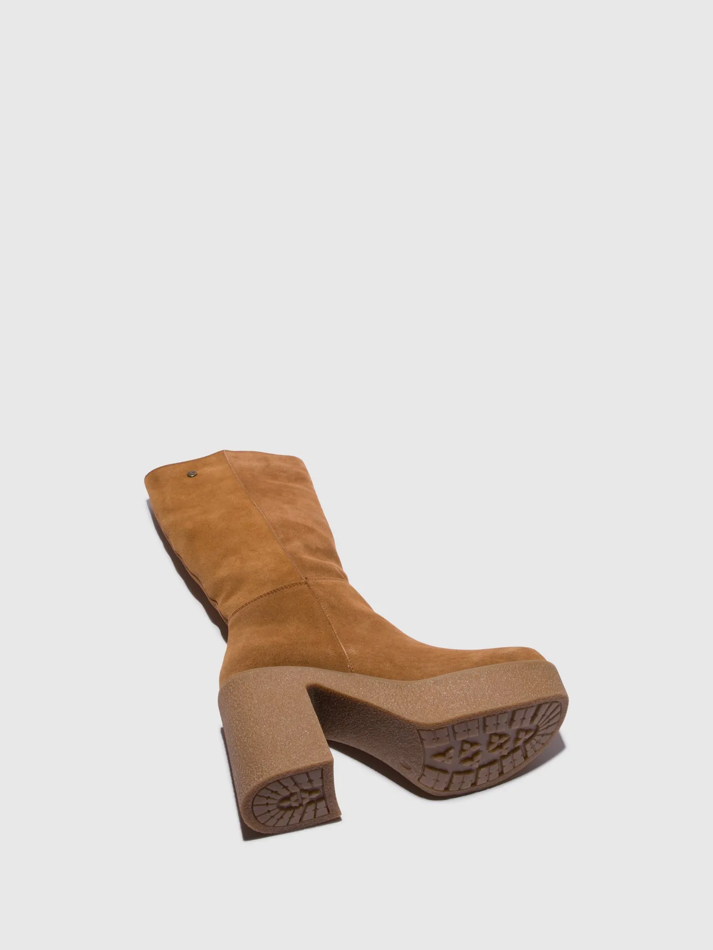Camel Zip Up Boots