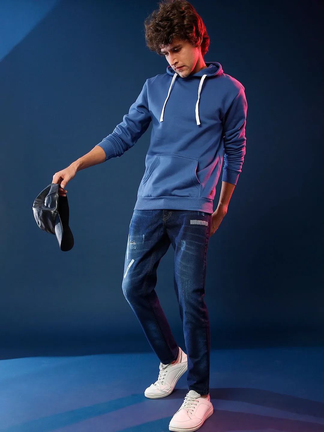 Campus Sutra Full Sleeve Solid Men Sweatshirt