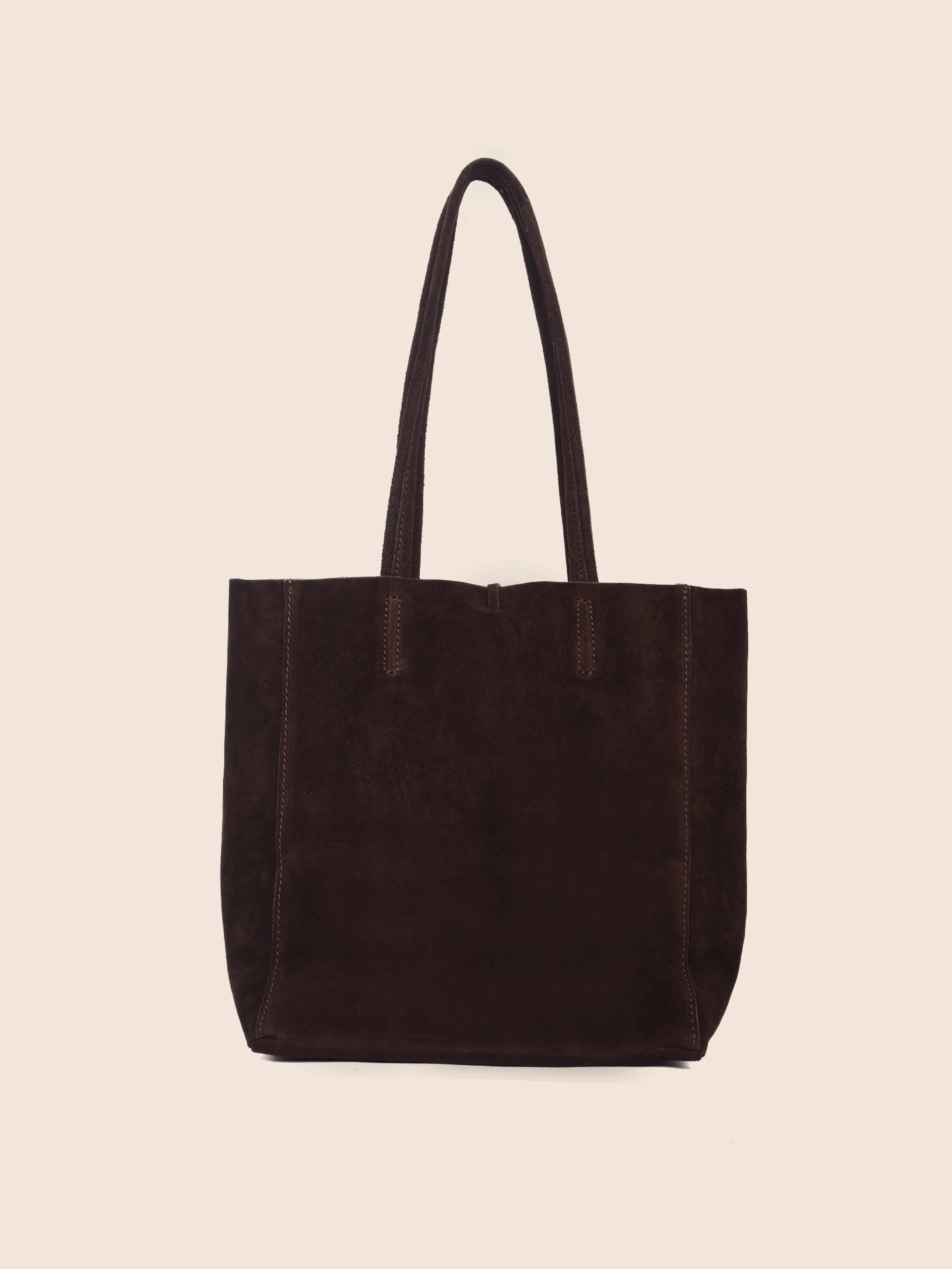 Carpi Brown Suede Tote Medium Maguire
