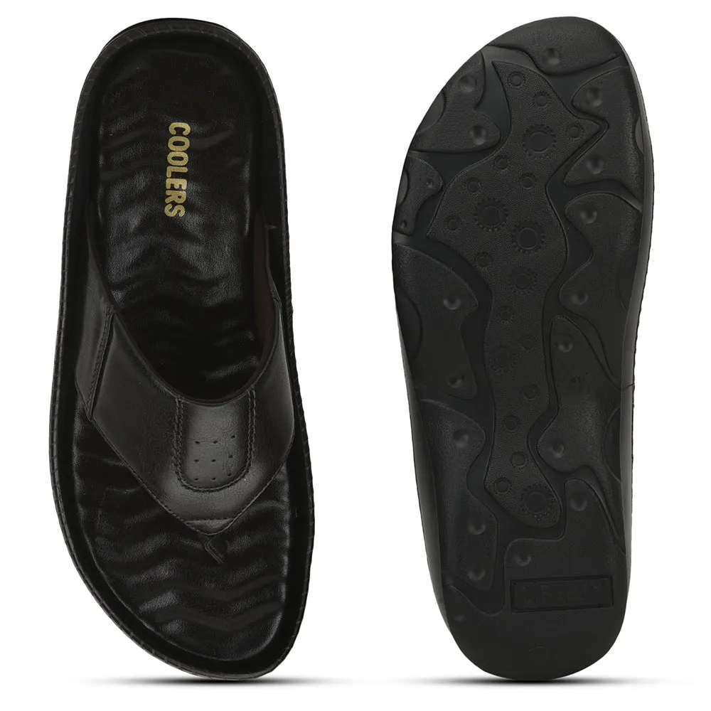Coolers Brown Casual Slipper For Men META-1 By Liberty