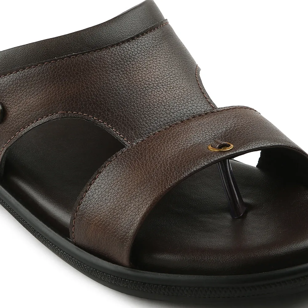 Coolers Brown Casual Slipper For Men VCL-24 By Liberty