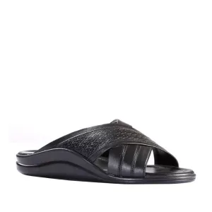 Coolers Casual Black Slippers For Men DON By Liberty