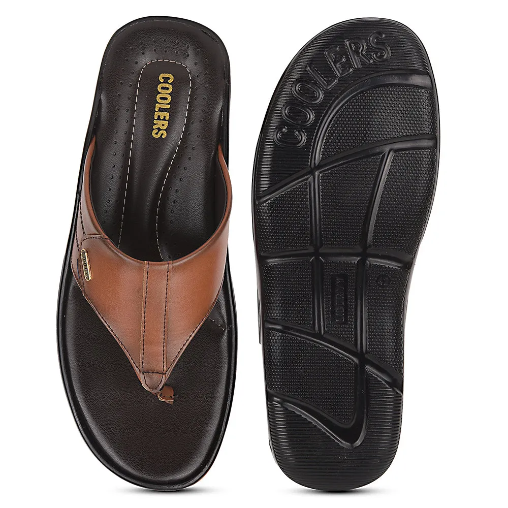 Coolers Tan Casual Slipper For Men COMFORT-3 By Liberty