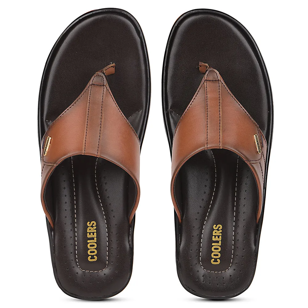 Coolers Tan Casual Slipper For Men COMFORT-3 By Liberty
