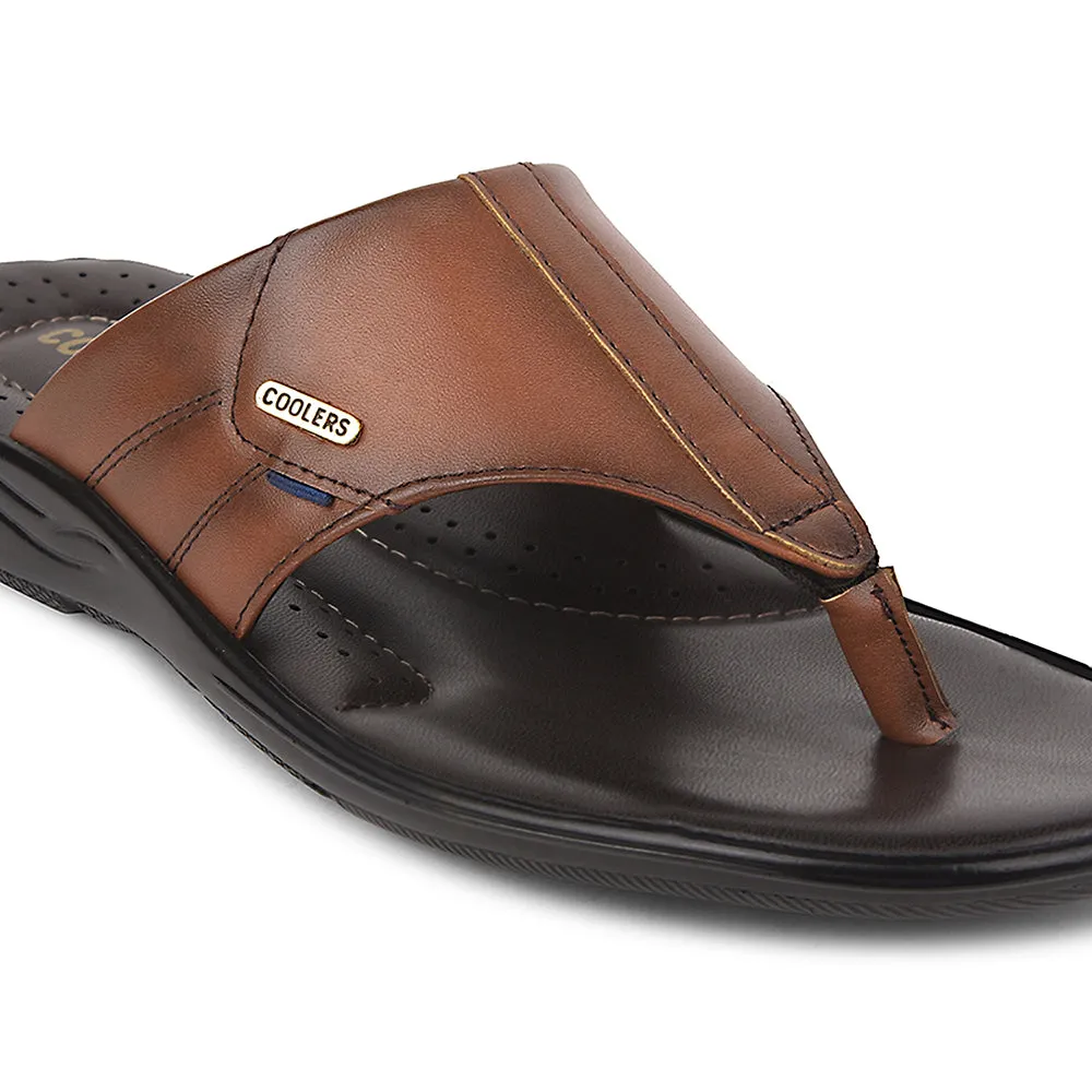 Coolers Tan Casual Slipper For Men COMFORT-3 By Liberty