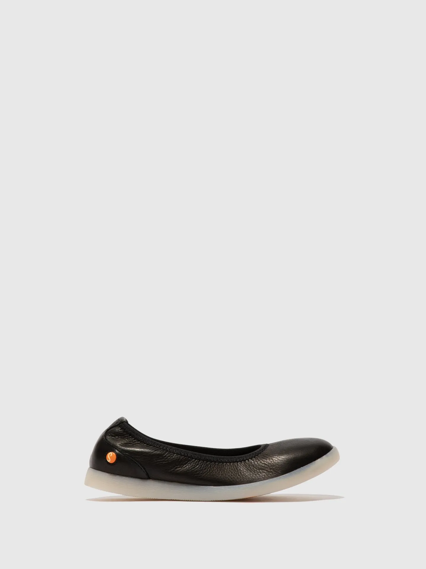Elasticated Ballerinas LETI646SOF SMOOTH BLACK