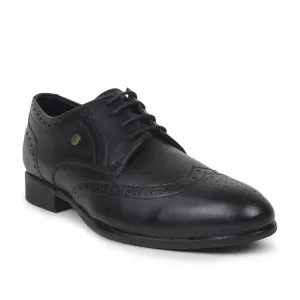 Fortune Black Lacing Formal Oxford Shoes For Men BELGIUM01E By Liberty