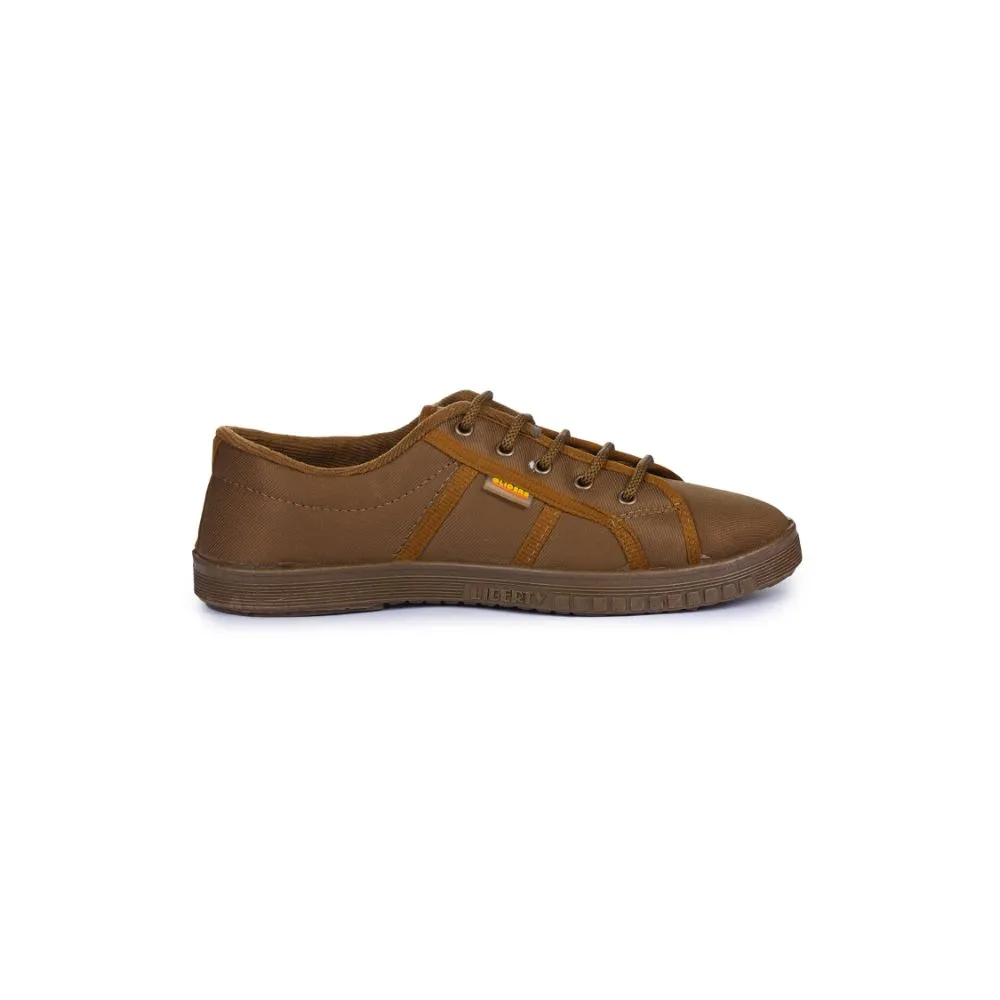 Gliders Beige Casual Lace Up Shoes For Men JUMPER-E By Liberty