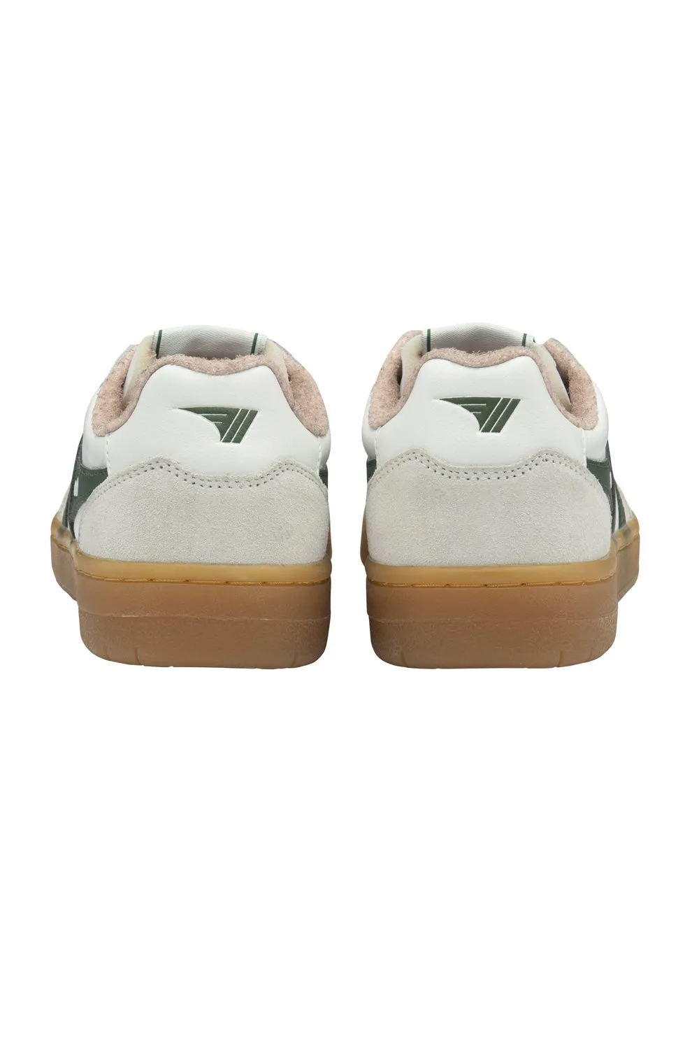 Gola Eagle '86 Sneakers for Women in White/Evergreen | CLB572-WN