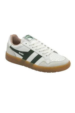 Gola Eagle '86 Sneakers for Women in White/Evergreen | CLB572-WN