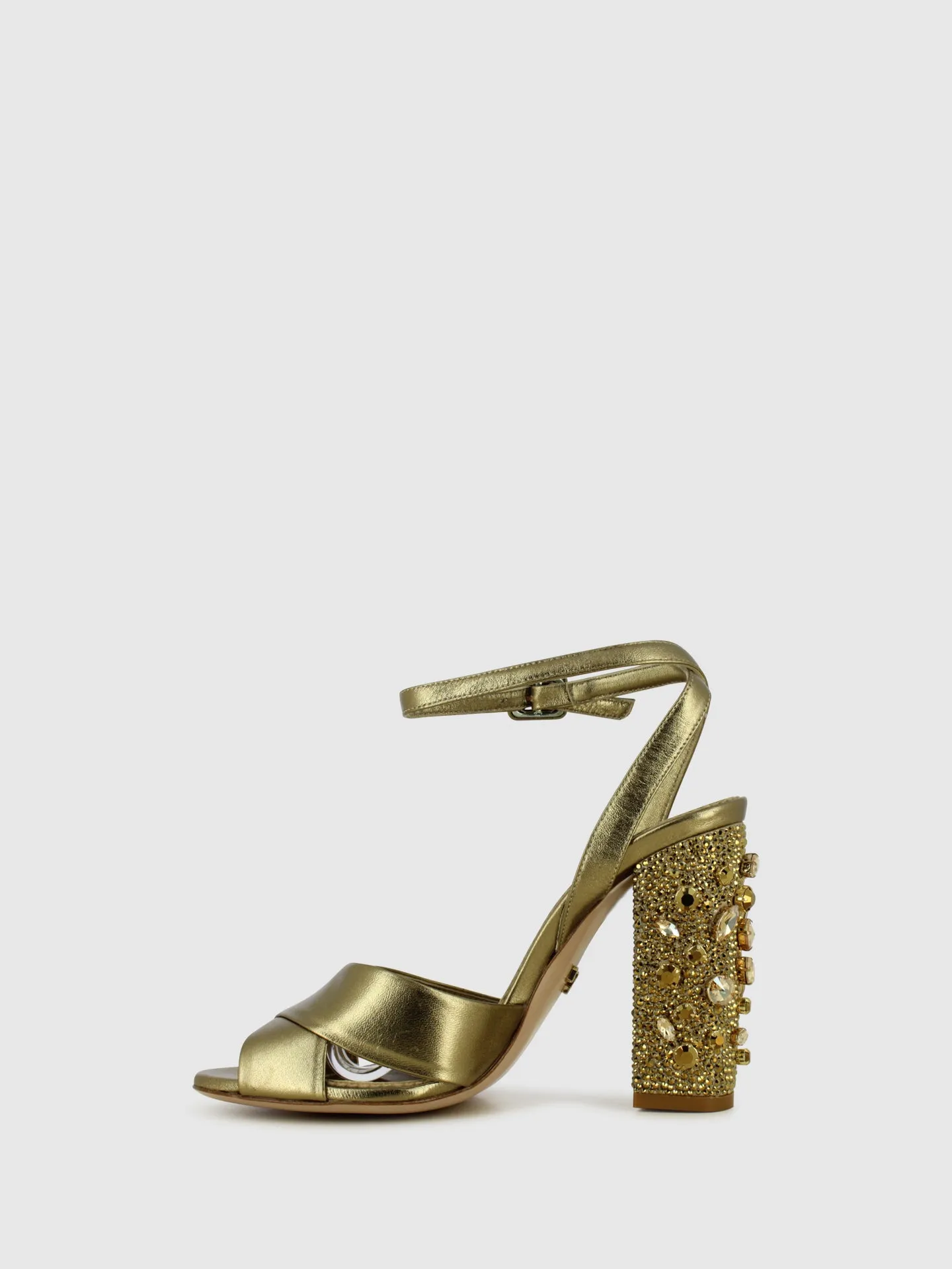 Gold Ankle Strap Sandals