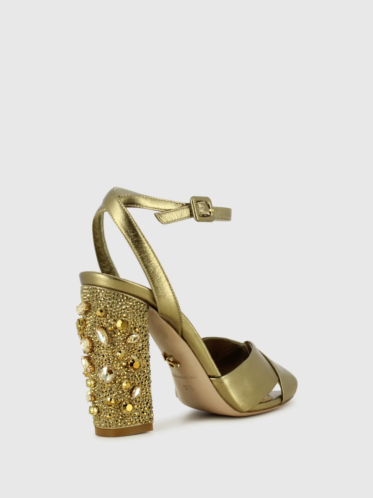 Gold Ankle Strap Sandals