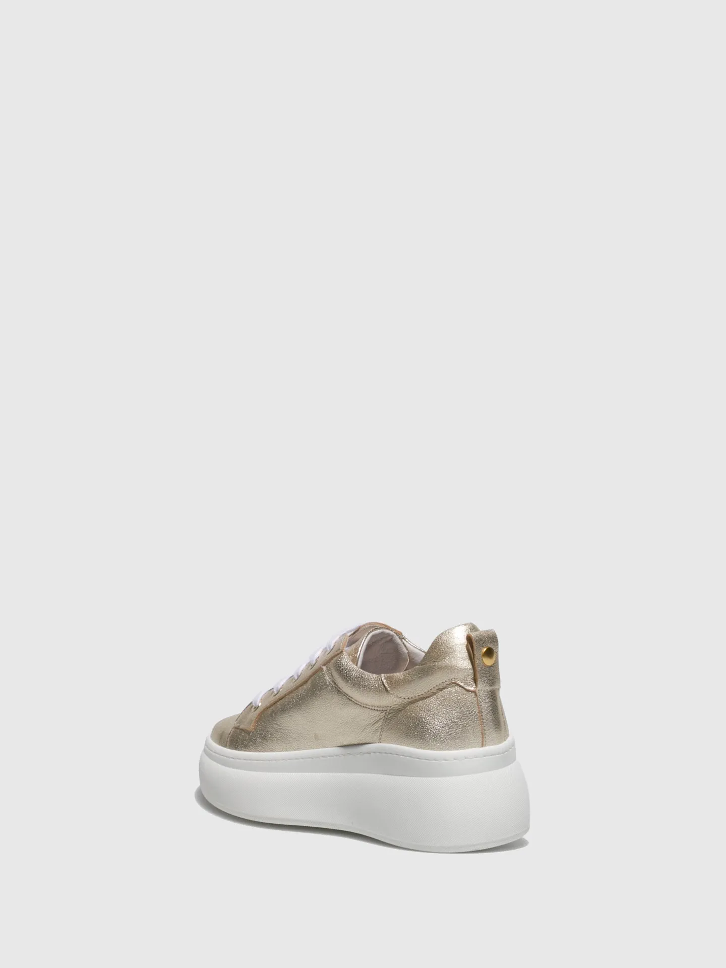 Gold Wedge Trainers