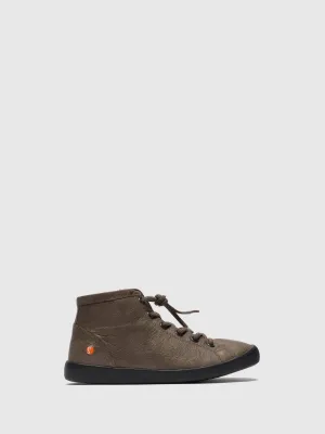 Gray Hi-Top Trainers