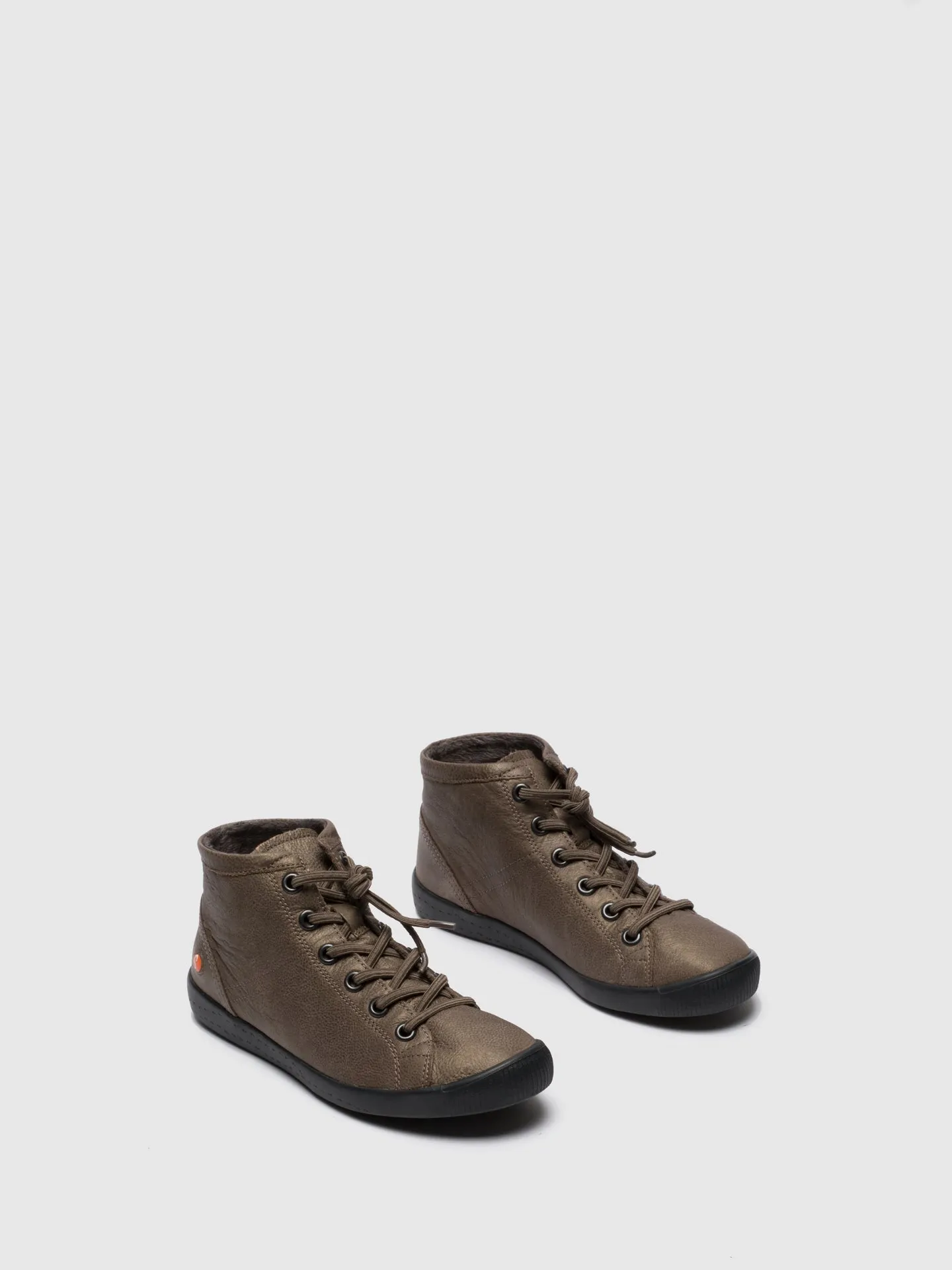 Gray Hi-Top Trainers
