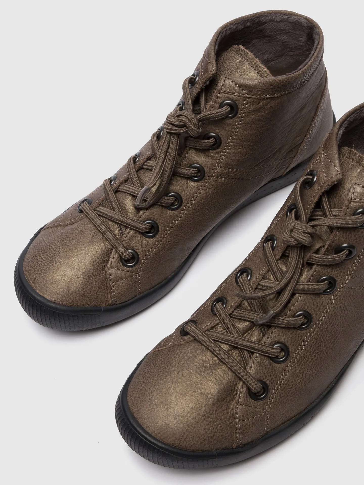 Gray Hi-Top Trainers