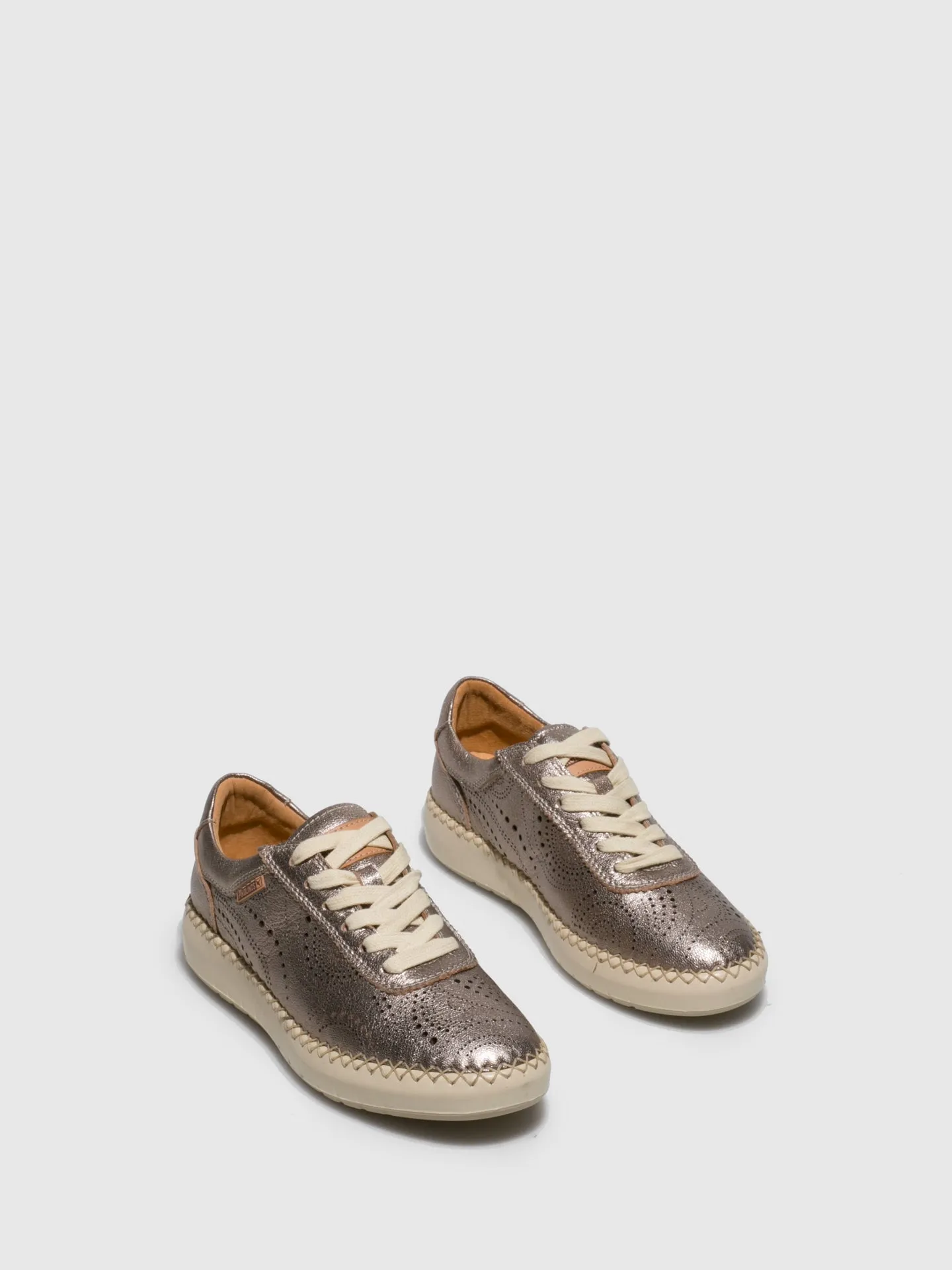 Gray Lace-up Trainers