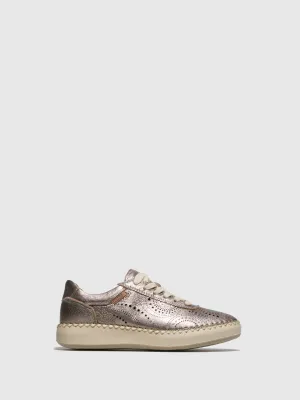 Gray Lace-up Trainers