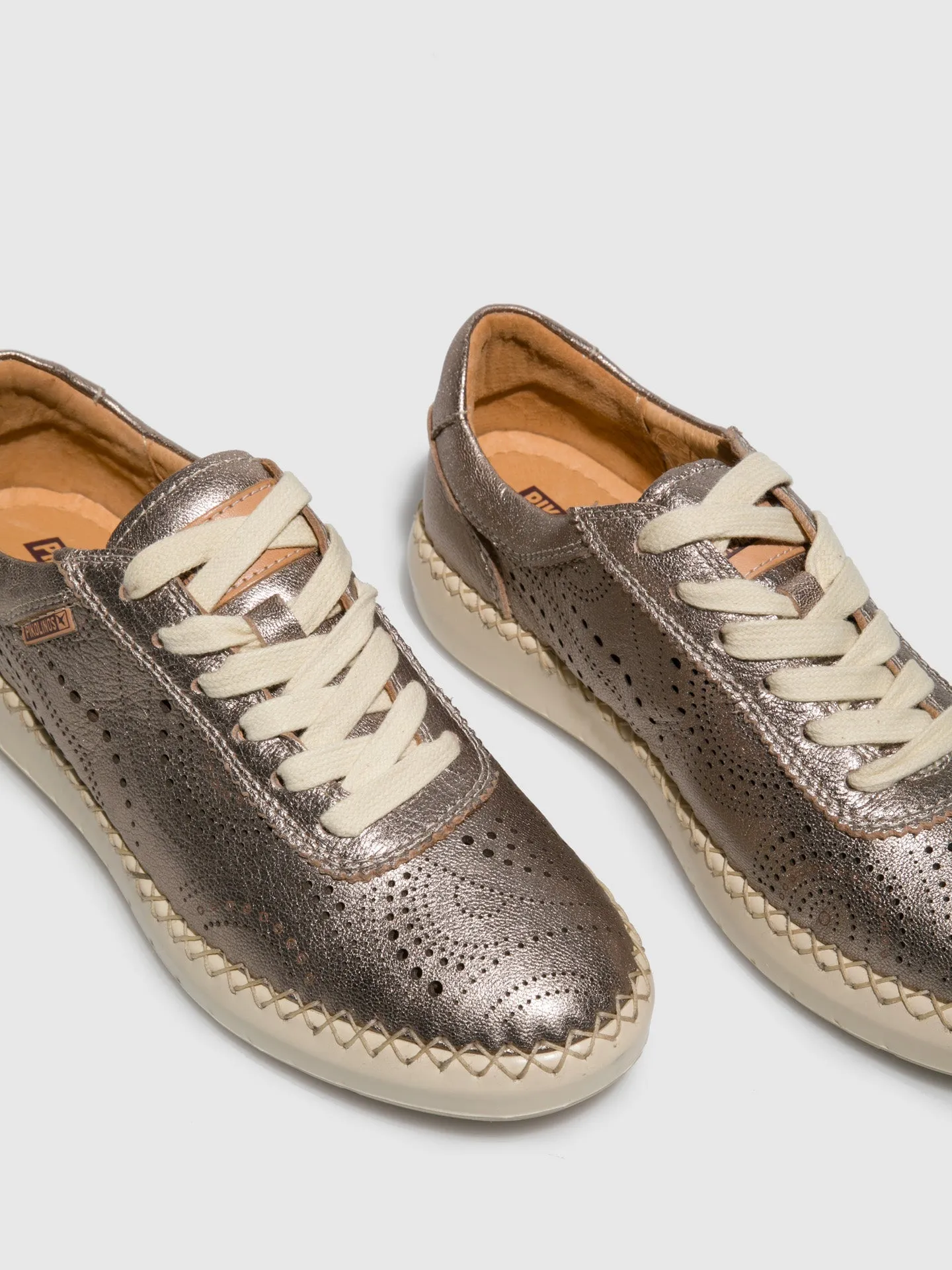 Gray Lace-up Trainers