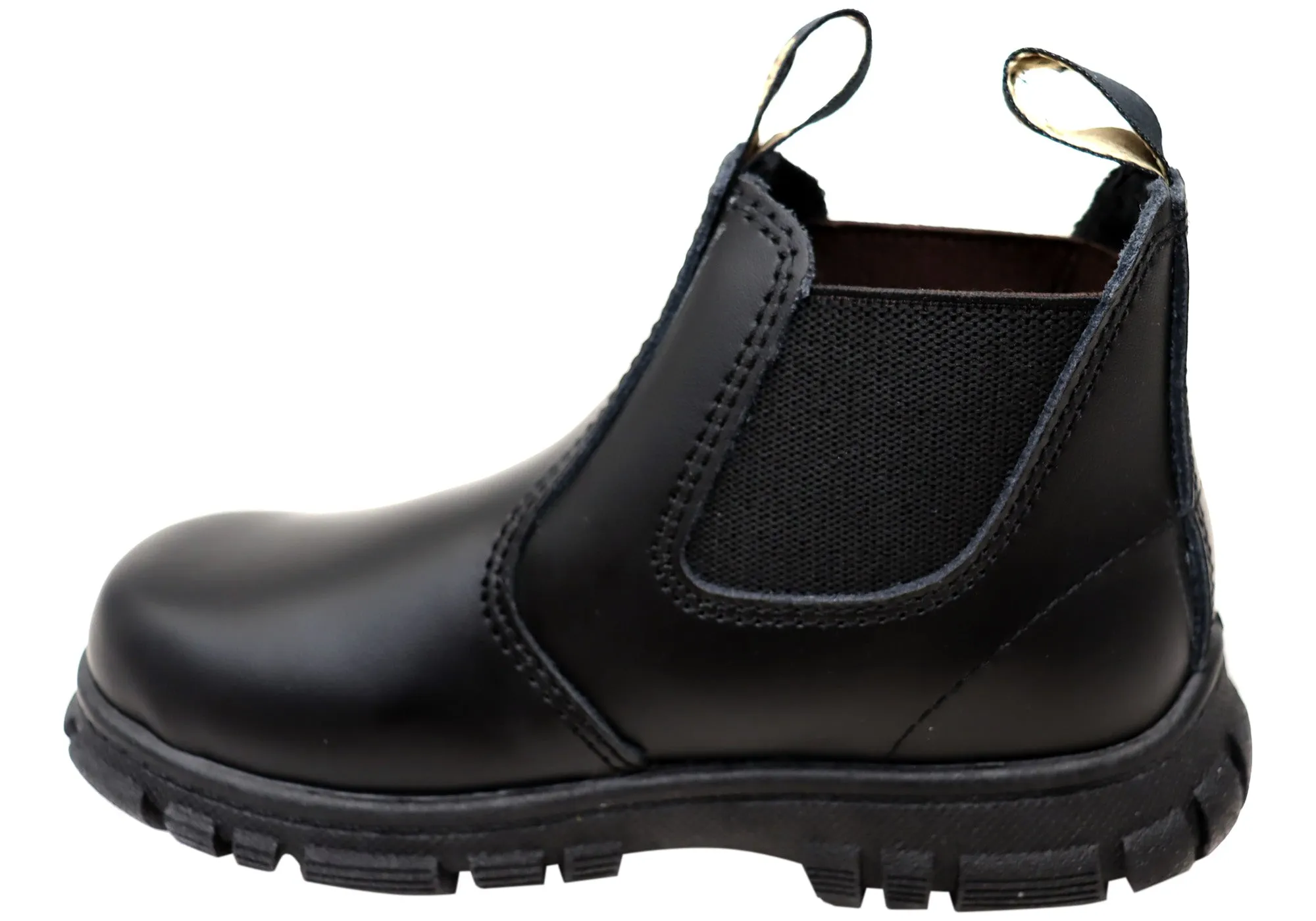 Grosby Ranch Junior Kids/Youths Pull On Leather Boots