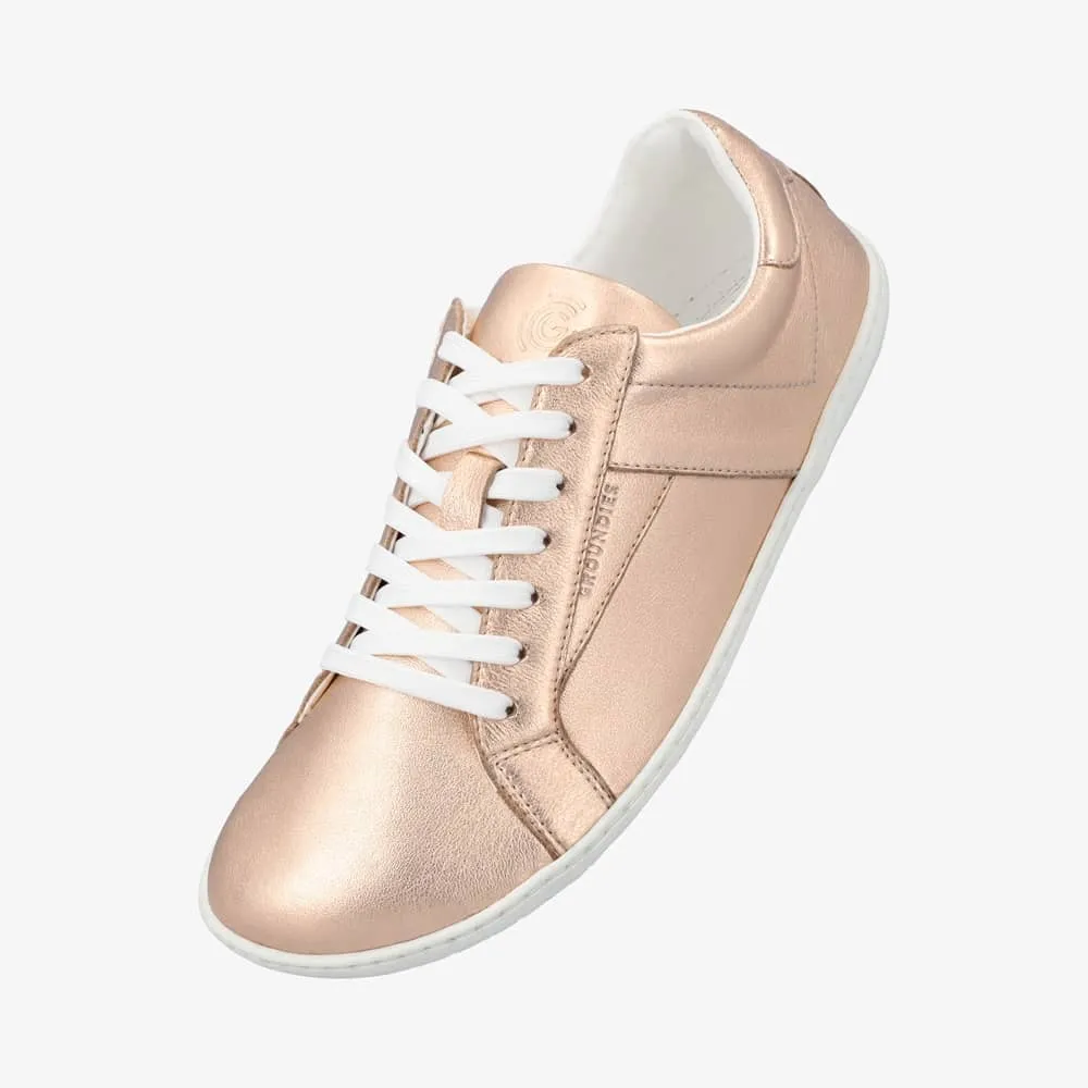 Groundies Melbourne Leather Women  Metallic Rose