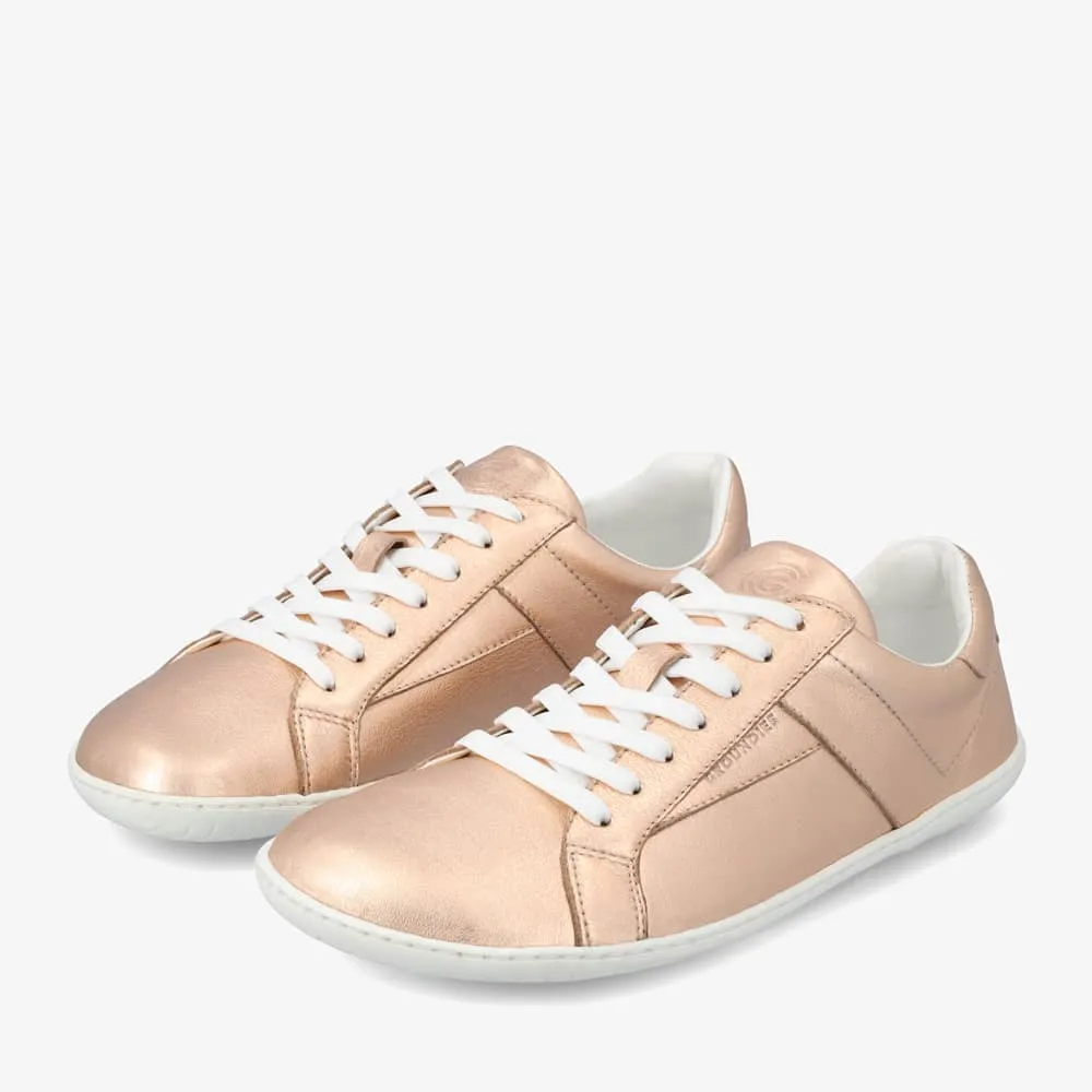 Groundies Melbourne Leather Women  Metallic Rose