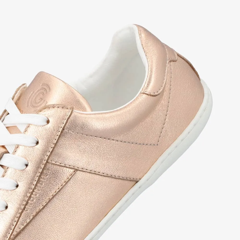 Groundies Melbourne Leather Women  Metallic Rose