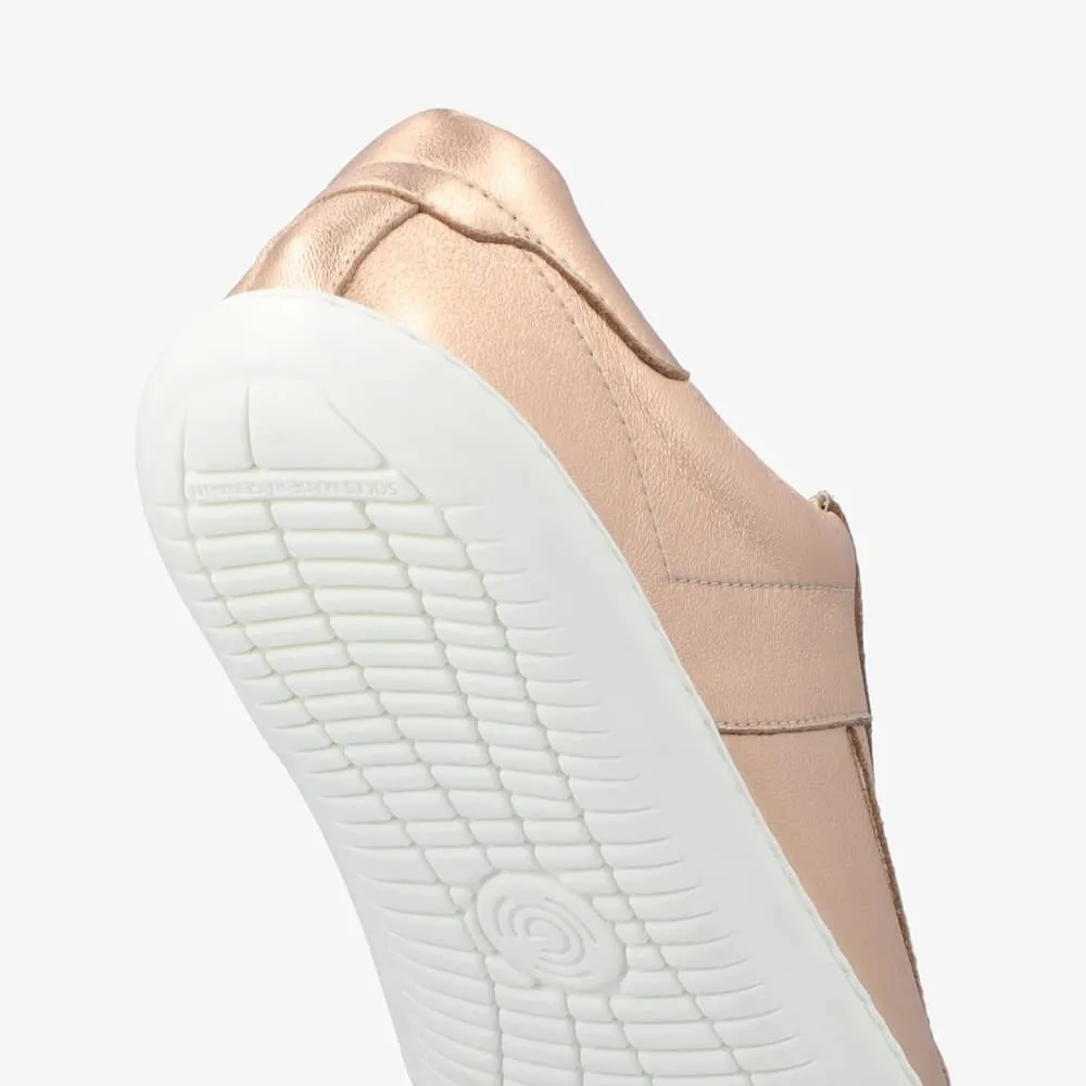 Groundies Melbourne Leather Women  Metallic Rose