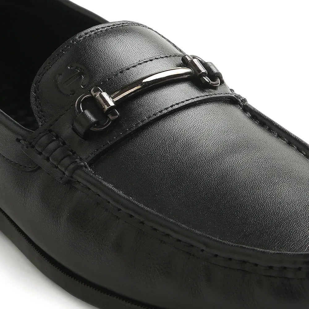 Healers Black Casual Loafers For Men S201-01 By Liberty