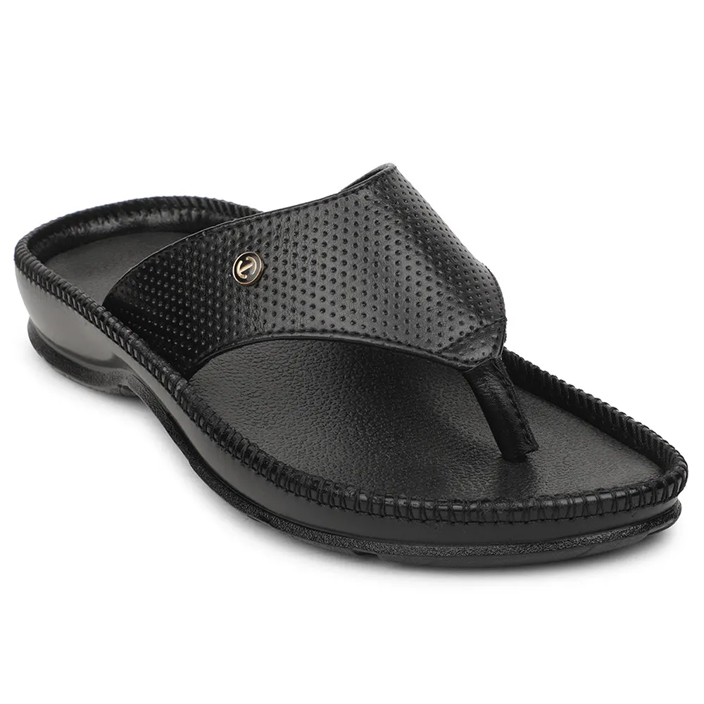Healers Black Casual Slipper For Men CSS-25 By Liberty