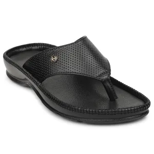 Healers Black Casual Slipper For Men CSS-25 By Liberty