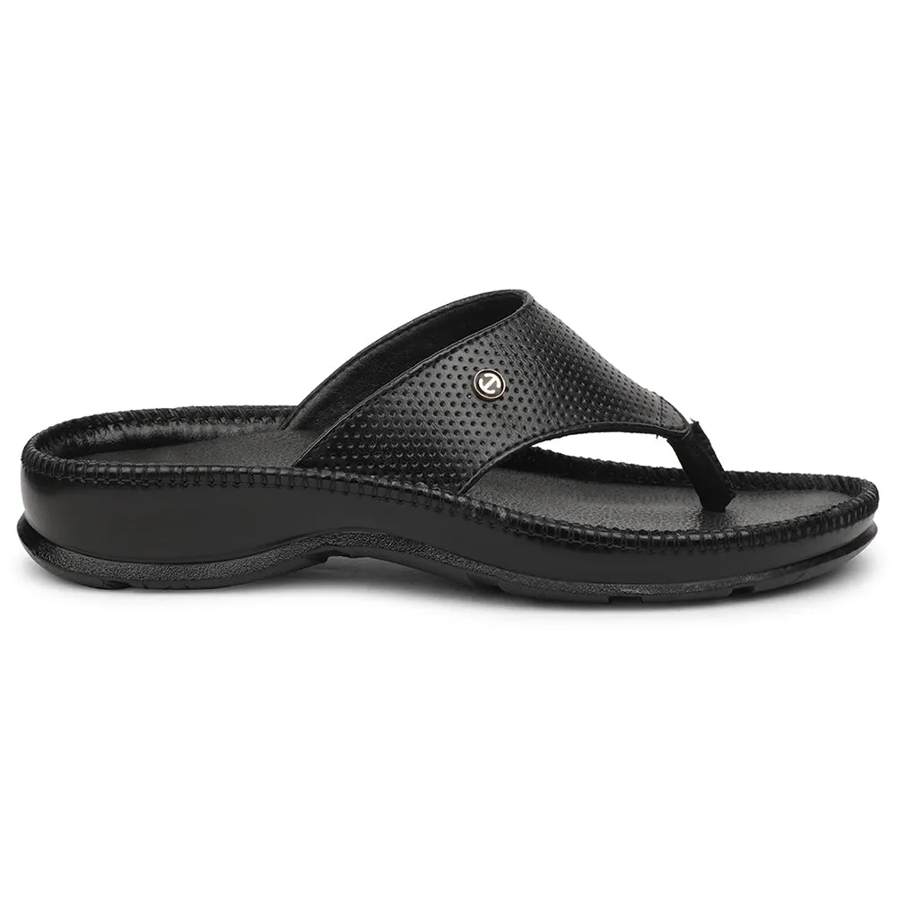 Healers Black Casual Slipper For Men CSS-25 By Liberty