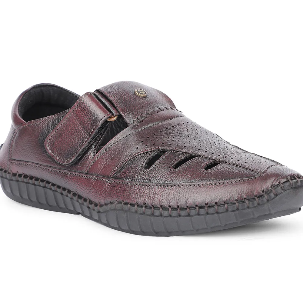 Healers Brown Casual Buckle Sandal For Men JPL-205 By Liberty